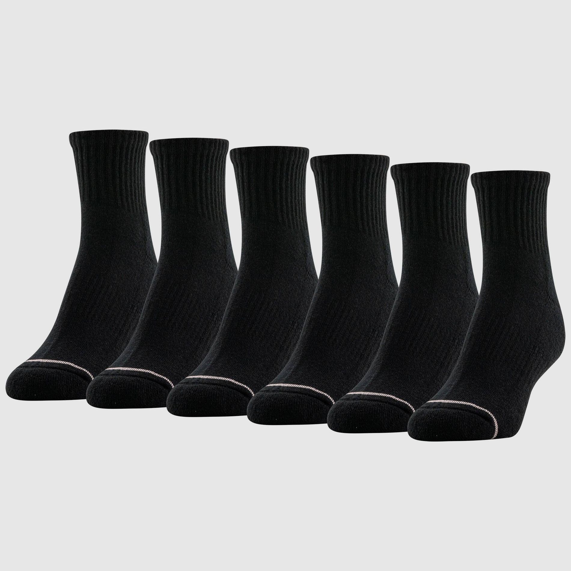 Goldtoe Signature Collection Women's 6pk Modern Essentials Cotton Quarter Socks - 4-10