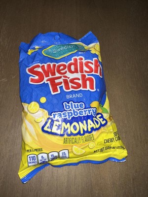 SWEDISH FISH Blue Raspberry Lemonade Soft & Chewy Candy, 12-8.04 oz Bags