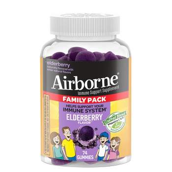 Airborne Family Pack Elderberry Gummies - 74ct