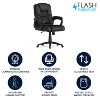 Flash Furniture Flash Fundamentals Big & Tall 400 lb. Rated LeatherSoft Swivel Office Chair with Padded Arms - 2 of 4