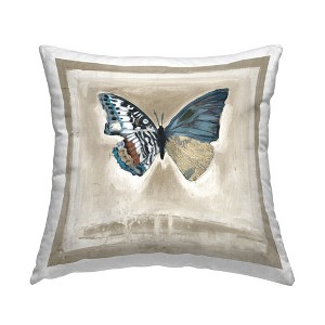 Stupell Industries Patterned Butterfly Wings Indoor Decorative Throw Pillow, 18 x 18 - 1 of 3