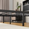 MAYEERTY Full Size Metal Platform Bed Frame ¨C Storage Headboard, Charging Station, Bookcase Storage, No Box Spring, Easy Assembly, Noise-Free, Black - 3 of 4