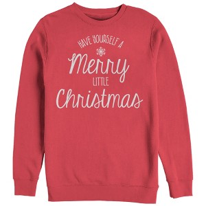 Women's CHIN UP Merry Little Christmas Sweatshirt - 1 of 3