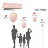 PartyWoo Balloons Light Pink Pastel Baby Pale Blush 18 12 10 5 Inch 100 pcs - 2 of 4