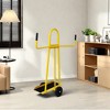 NAYSAYE Hand Truck Dolly Heavy Duty Steel Panel Cart Drywall Sheet Cart 750lb Capacity for Workshop and Warehouse, Yellow, 18"*50.5"*32" - 2 of 4