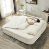 CAVINAS Modern 2-in-1 Foldable Futon Sofa Bed with Plush Blanket/Soft Pillows,Convertible Sleeper Sofa Couch for Living Room,Bedroom - 2 of 4