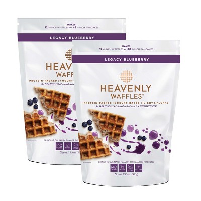 Heavenly Waffles 13.5 oz Blueberry Waffle Mix - Pack of 2