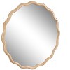 Solid Wood Wave Mirror-Modern Mirror Wall Decor, Suitable For Bathroom, Bedroom, Living Room, Dining Room, Cloakroom, Entrance - 4 of 4