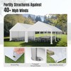 Captiva Designs 13 ft. x 30 ft. Outdoor Canopy Party Tent with Removable Side Walls - White - 2 of 4