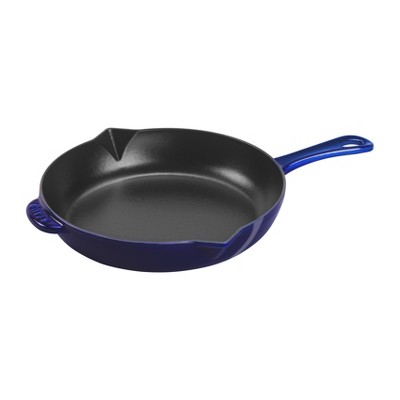 Staub Cast Iron 14.5 Covered Fish Pan Black Matte