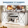 ODK Farmhouse TV Stand 65+ inch, Sliding Barn Doors and Storage Cabinets & Adjustable Shelf, Media Console for Living Room, Bedroom - 4 of 4