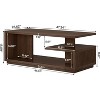 Tribesigns 47.24-inch 3-tier Coffee Table with Storage Shelf for Living Room - 3 of 4