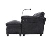 GDFStudio Alger Modern 112" L-Shaped Chenille Upholstered Sectional Sofa with Movable Storage Ottoman and Phone Holde - 4 of 4