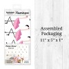Flamingos Kids' Wall Decor - Decalcomania: Self-Adhesive Animal Decals, 24 Pieces, Black & Pink, All Ages - 2 of 4
