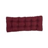 Blazing Needles, 51-inch by 19-inch Tufted Solid Outdoor Spun Polyester Loveseat Cushion - 3 of 3