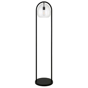 Hudson and Canal 64" Floor Lamp with Seeded Glass Shade - 1 of 4