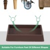 Unique Bargains Square Rubber Anti Slide Furniture Coasters Cups for Sofa Chair - 4 of 4