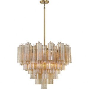 Crystorama Lighting Addis 12 - Light Chandelier in  Aged Brass - 1 of 4