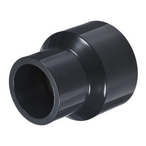 Unique Bargains Water Line Straight UReducer Pipe Fitting Reducing Coupling Connector Black - 1 of 4