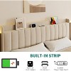 Nasitip Floating Bed Frame with LED Lights, Upholstered Platform Full Bed Frame, No Box Spring Needed - 4 of 4