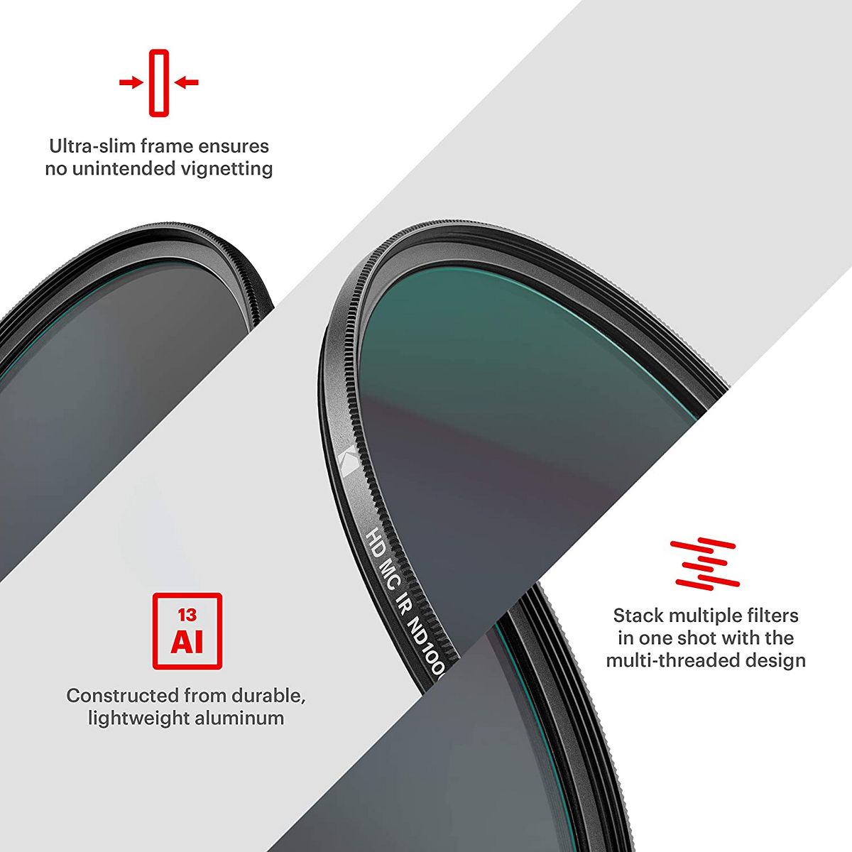 KODAK Schott Glass IR Neutral Density 1000 Filter | Super Slim Waterproof Polished Nano Multi-Coated 16 Layers - thumbnail 5