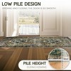 AMERLIFE Area Rug, Machine Washable Vintage Carpet with Non-Slip Backing, Soft Rug for Living Room, Bedroom, Hallway Use - 4 of 4