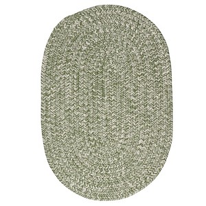 Colonial Mills Howell Tweed Braided Rug, Green 2x4, Oval Shape - 1 of 3