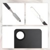 Unique Bargains Small Square Finger Hole Foundation Spatula Makeup Mixing Palettes  Black 1 Set - 3 of 4