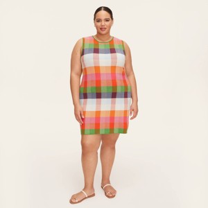 Women's Plaid Mini Sweater Dress -  kate spade new york x Target Red/Pink/Green/Blue - 1 of 4