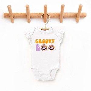 The Juniper Shop Groovy Boo Baby Flutter Sleeve Bodysuit - 1 of 3