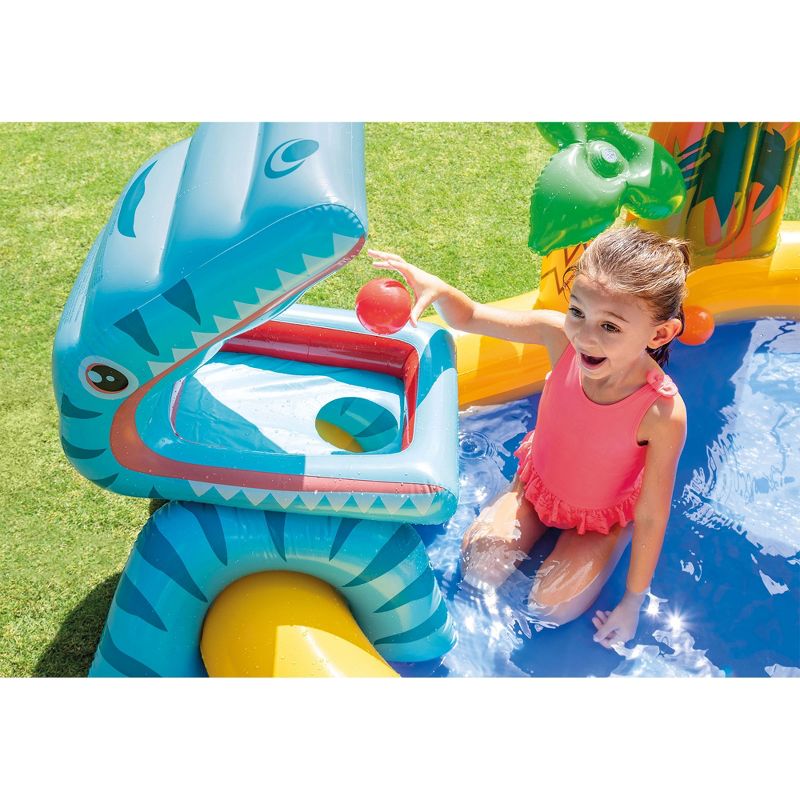 Intex Inflatable Kids Dinosaur Play Center Outdoor Water Park Pool with Slide, 4 of 7