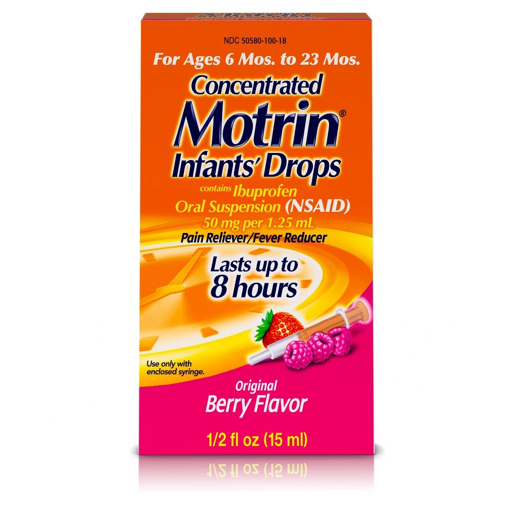UPC 300450524218 product image for Motrin Infant's Berry Flavored Drops - 0.5 fl oz | upcitemdb.com