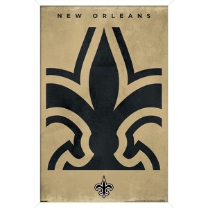 Trends International NFL New Orleans Saints - Logo 25 Framed Wall Poster Prints - 1 of 4