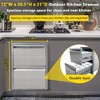 Garvee  Outdoor Kitchen Drawers, Stainless Steel Access BBQ Drawers with Flush Mount Handle - 2 of 4