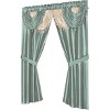 Regal Home Collections Amore 5-Piece Window Curtain Set with Valance and 2 Tiebacks 54x84 - 4 of 4