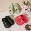 Roxoni Women's Clogs Soft Sole High Heeled Clog Slipper Stylish and Comfortable Footwear - 4 of 4