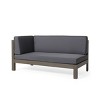 Outdoor Sectional Sofa,L Shaped Outdoor Couch,X-Back Patio Sofa,2Pc Acacia Wood Sectional Patio Seating Set-Cuddlewood - 4 of 4