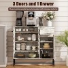 MOEPISY Vintage White Woven Door Accent Cabinets, with Arched Doors and Multi layer Adjustable - 3 of 4
