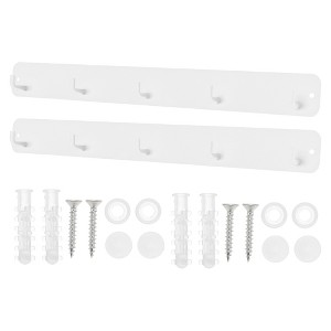 Unique Bargains Coat Hooks Wall Mount with Coat Hooks for Entryway Bathrooms - 1 of 4