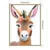 Amanti Art Esel Donkey by Ohkimiko  Framed Canvas Wall Art - 3 of 4
