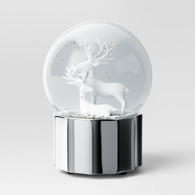 Store Brand New Antler Glitter Globe