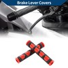 Unique Bargains 3/8" 10mm Universal Brake Lever Cover Non Slip Rubber for Motorcycle Scooter Bicycle Bike 1 Pair - 2 of 4