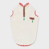 Faux Shearling Zipper with Trim Fleece Dog Vest - Wondershop™ Cream - 2 of 4