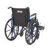 Drive Medical Blue Streak Wheelchair with Flip Back Desk Arms and Swing Away Footrests - 18" Seat - 2 of 4