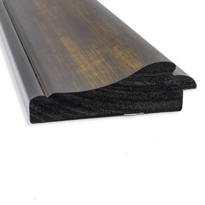 Bronze Full Length Rectangular Mirror with Matte Black Edge