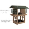 JCS Wildlife Double Fly Thru Bird Feeder with Suet Cages - 3 of 4