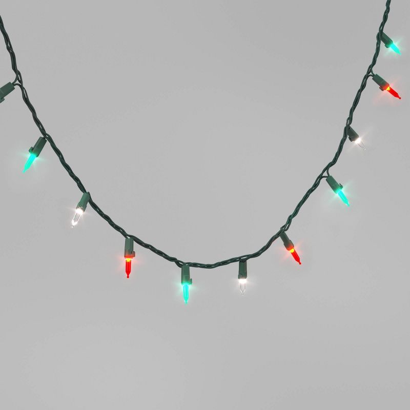 100ct LED Smooth Mini Christmas String Lights with Green Wire - Wondershop™, 1 of 6