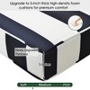 KINWELL Set of 2 Extra Thick Outdoor Chaise Lounge Cushions (5-inch Thick) - 3 of 4