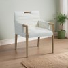Meridian Furniture,Aimee Vegan Leather Dining Arm Chair - 2 of 4