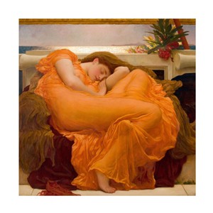 Trademark Fine Art -Frederic Leighto 'Flaming June In Dress' Canvas Art - 1 of 4